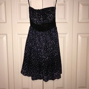 Tube top flowing umbrella dress